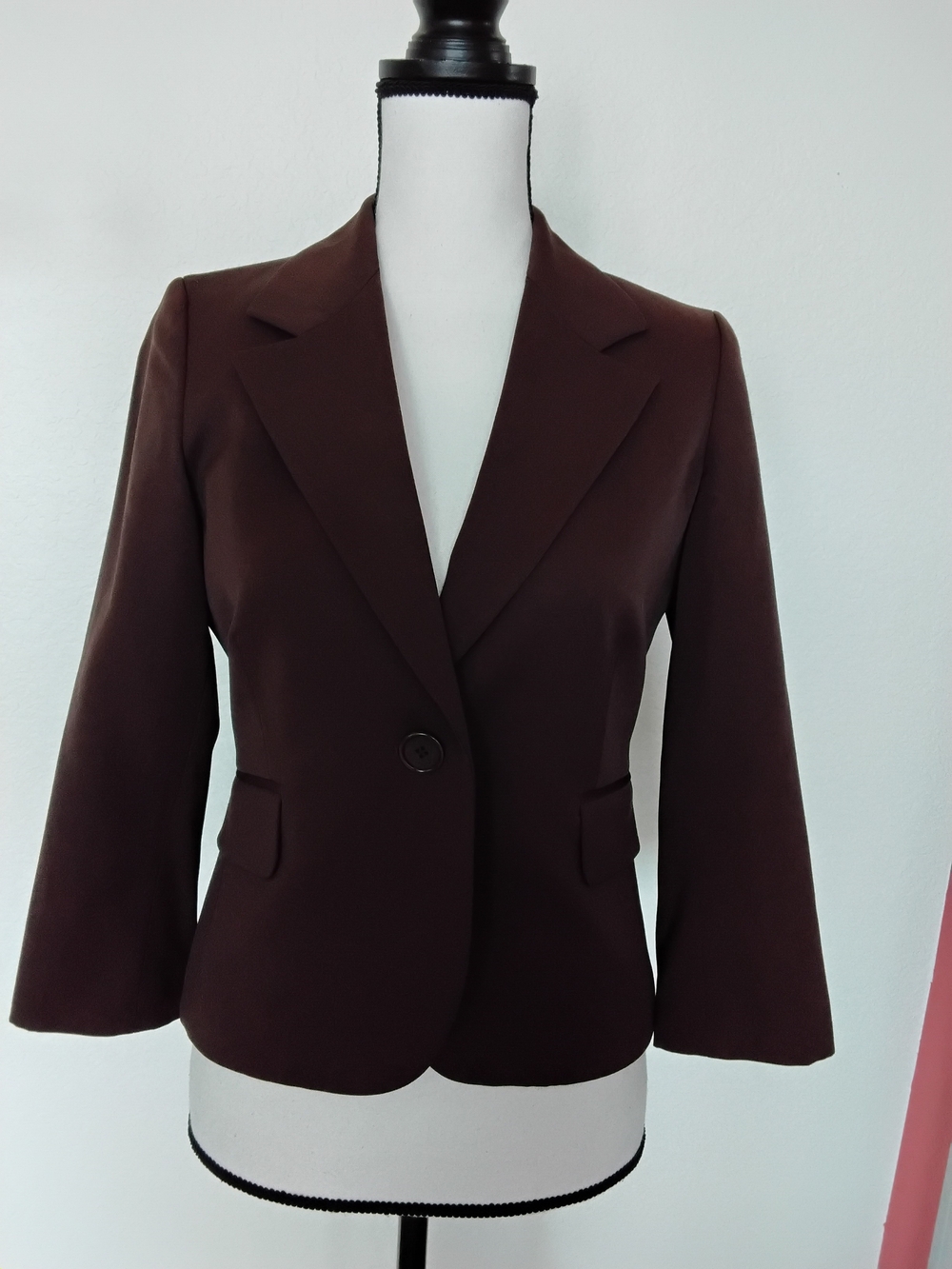 Juicy Couture Brown Single-Button Tailored Blazer